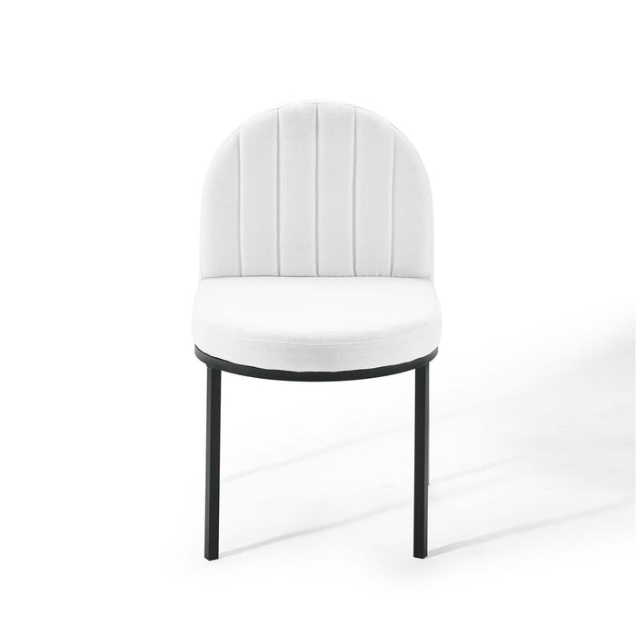 Isla Channel Tufted Upholstered Fabric Dining Side Chair