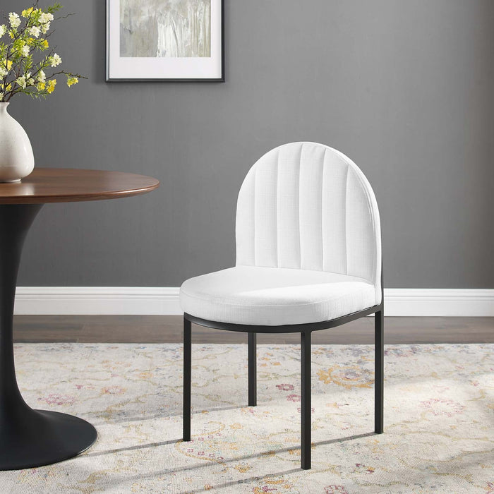 Isla Channel Tufted Upholstered Fabric Dining Side Chair