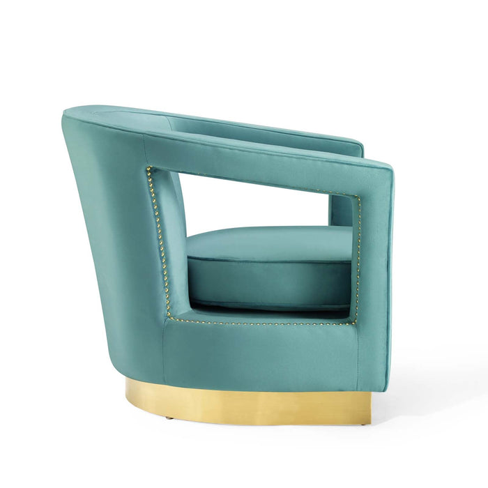 Frolick Performance Velvet Armchair