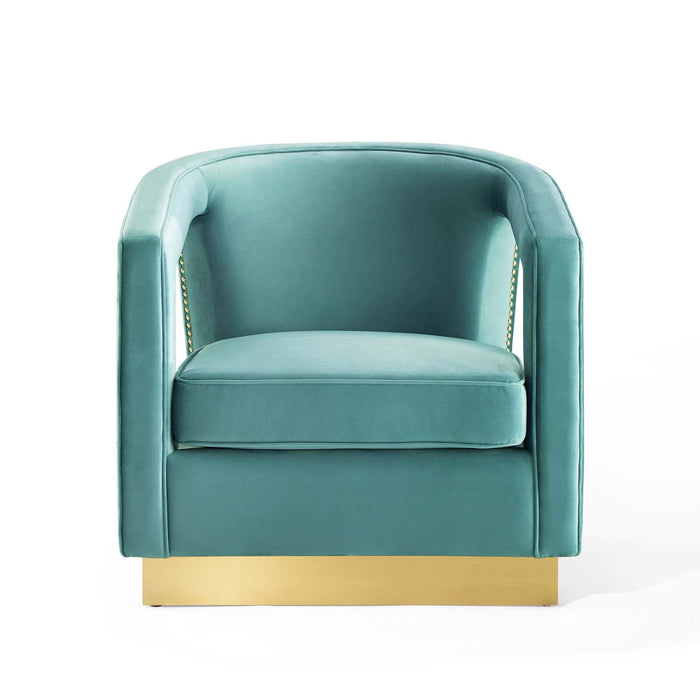 Frolick Performance Velvet Armchair