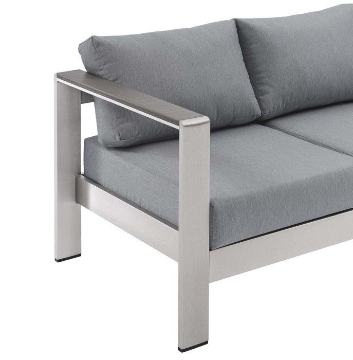 Shore Outdoor Patio Aluminum Sofa