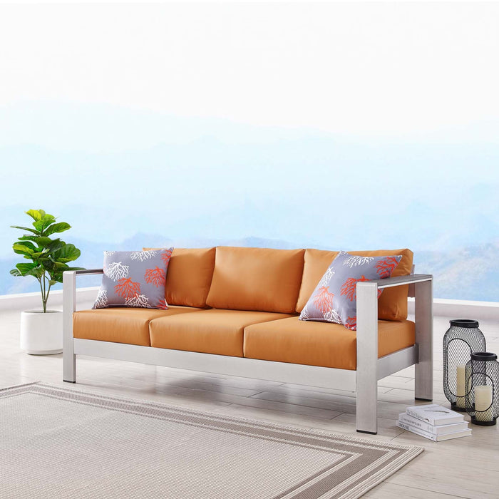 Shore Outdoor Patio Aluminum Sofa