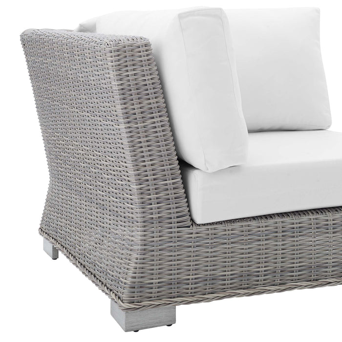 Conway Sunbrella® Outdoor Patio Wicker Rattan Corner Chair