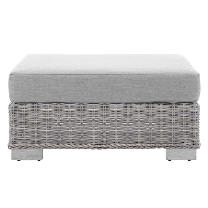 Conway Sunbrella® Outdoor Patio Wicker Rattan Ottoman