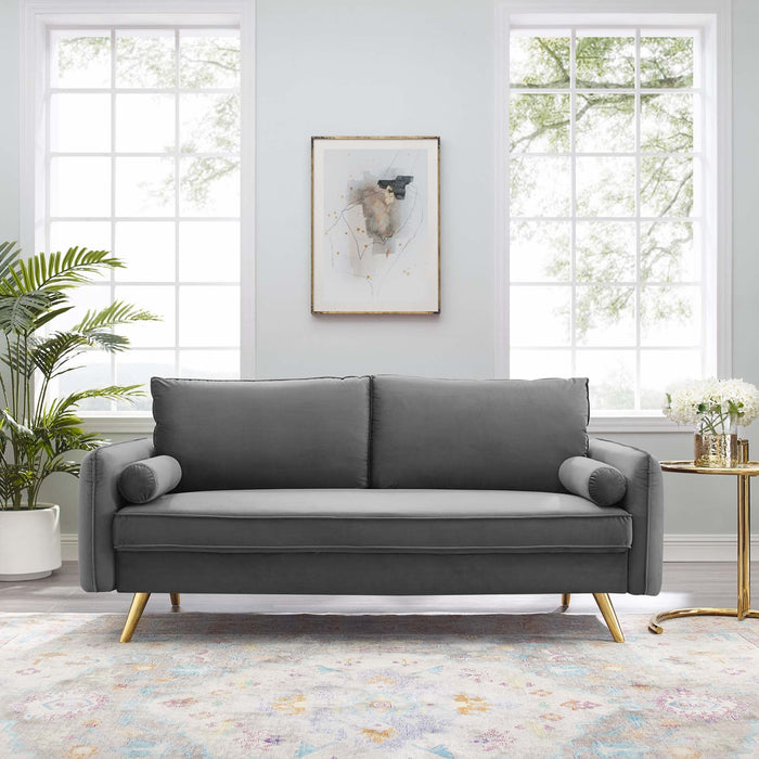 Revive Performance Velvet Sofa