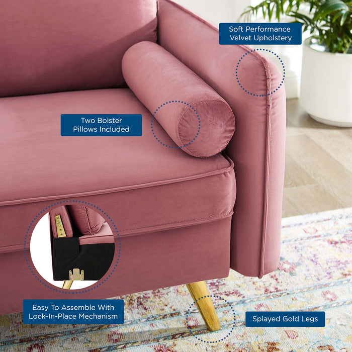 Revive Performance Velvet Loveseat