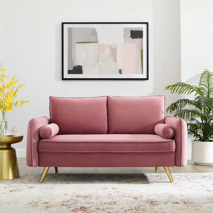 Revive Performance Velvet Loveseat