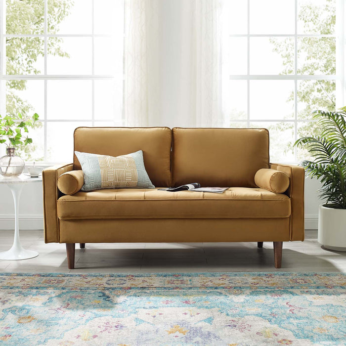 Valour Performance Velvet Loveseat