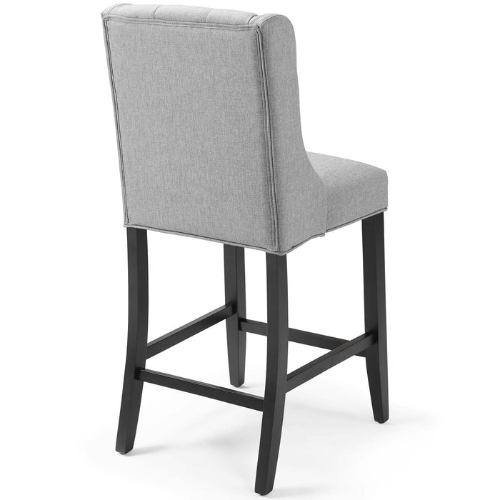 Baronet Counter Bar Stool Upholstered Fabric Set of 2