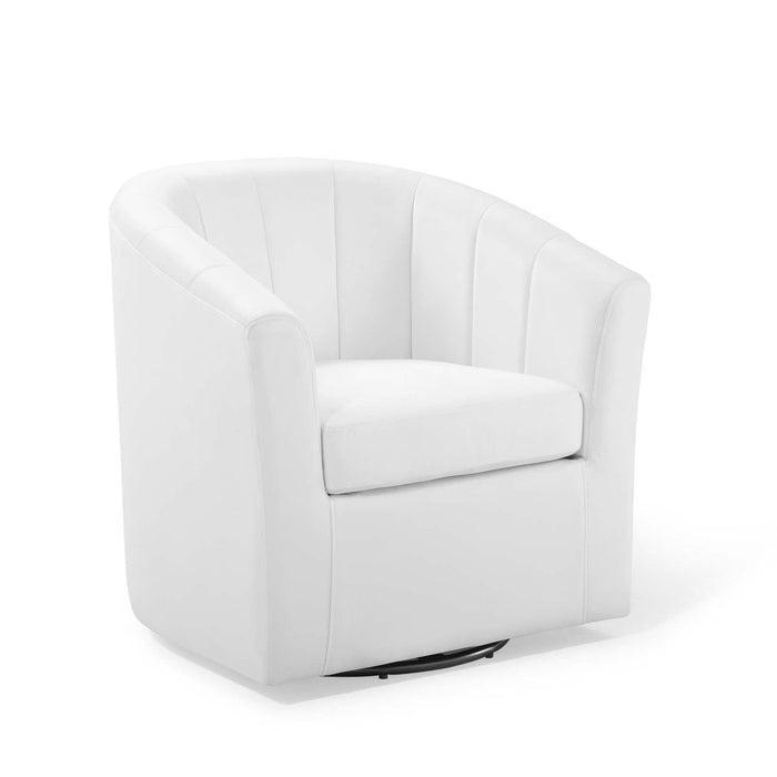 Prospect Performance Velvet Swivel Armchair