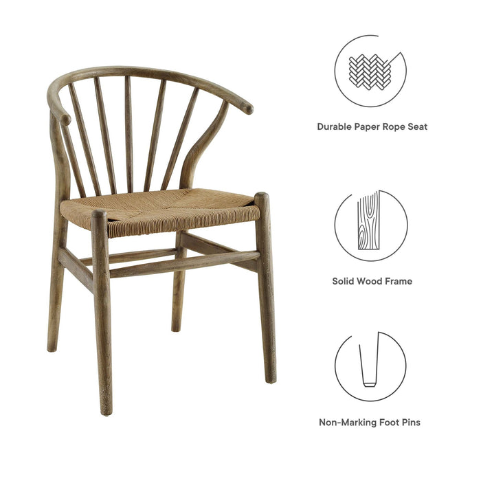 Flourish Spindle Wood Dining Side Chair Set of 2