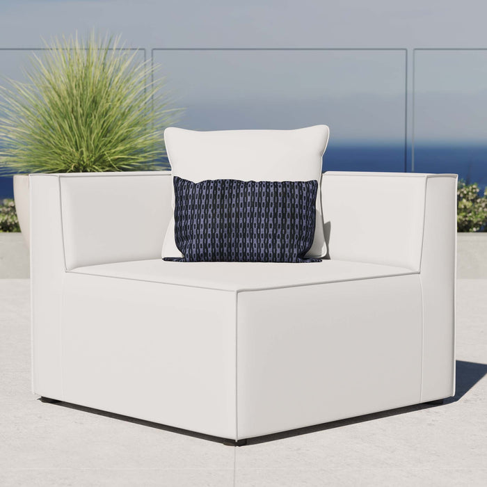 Saybrook Outdoor Patio Upholstered Sectional Sofa Corner Chair