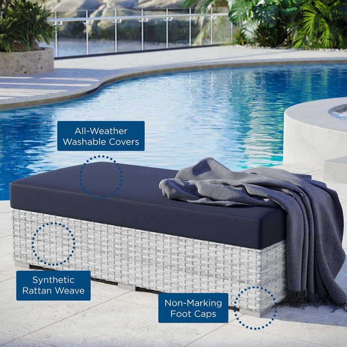 Convene Outdoor Patio Rectangular Ottoman