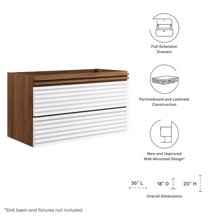 Render Wall-Mount Bathroom Cabinet Basin Not Included