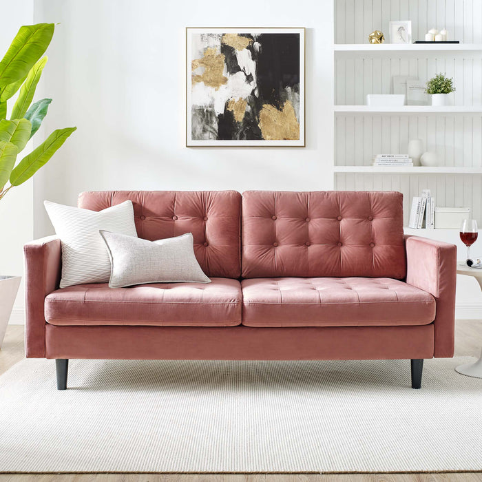 Exalt Tufted Performance Velvet Sofa