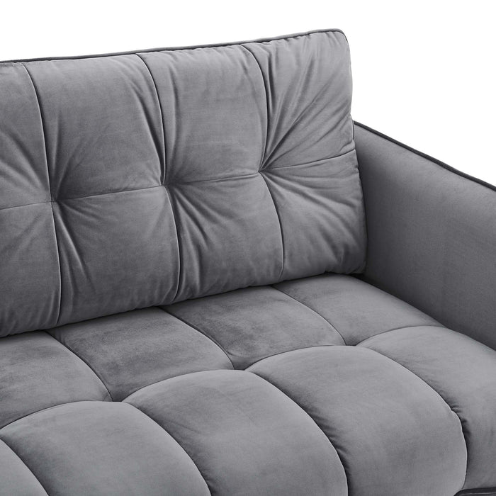 Cameron Tufted Performance Velvet Sofa