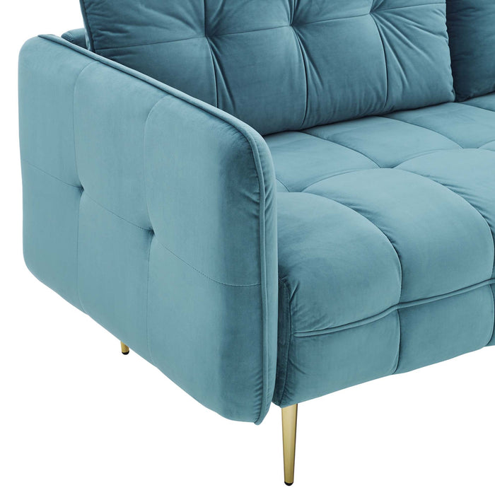 Cameron Tufted Performance Velvet Sofa