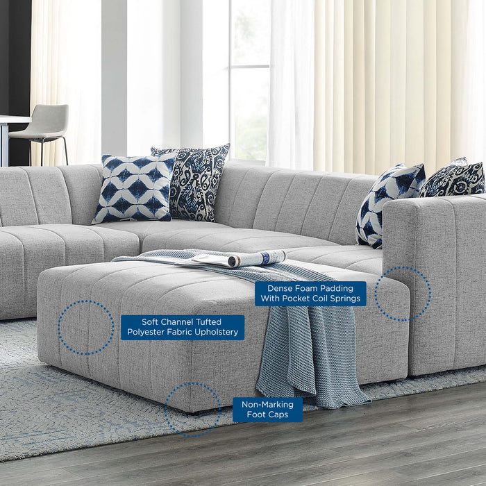 Bartlett Upholstered Fabric 6-Piece Sectional Sofa