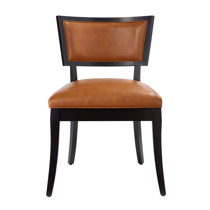 Pristine Vegan Leather Dining Chairs - Set of 2