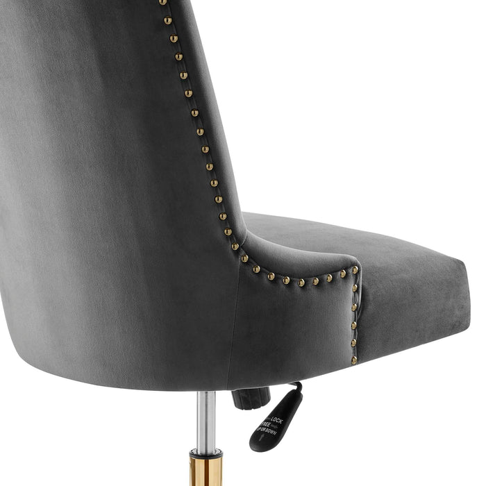 Empower Channel Tufted Performance Velvet Office Chair