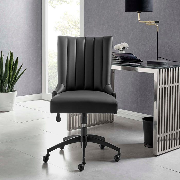 Empower Channel Tufted Vegan Leather Office Chair