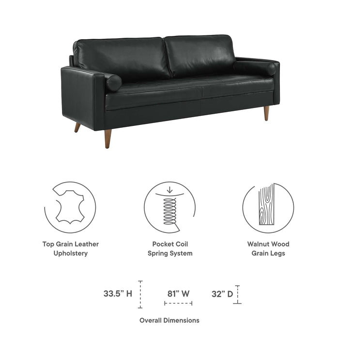 Valour 81" Leather Sofa