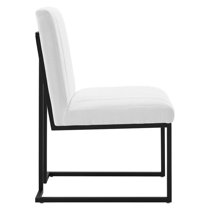 Indulge Channel Tufted Fabric Dining Chair