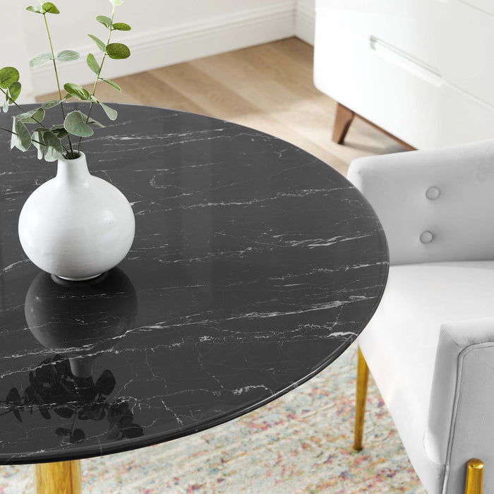 Verne 40" Artificial Marble Dining Table