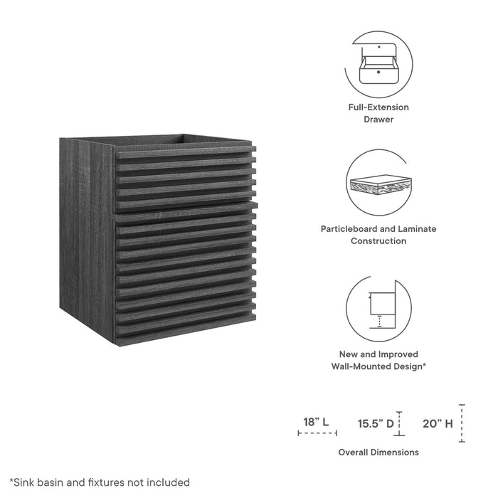 Render Wall-Mount Bathroom Cabinet Basin Not Included