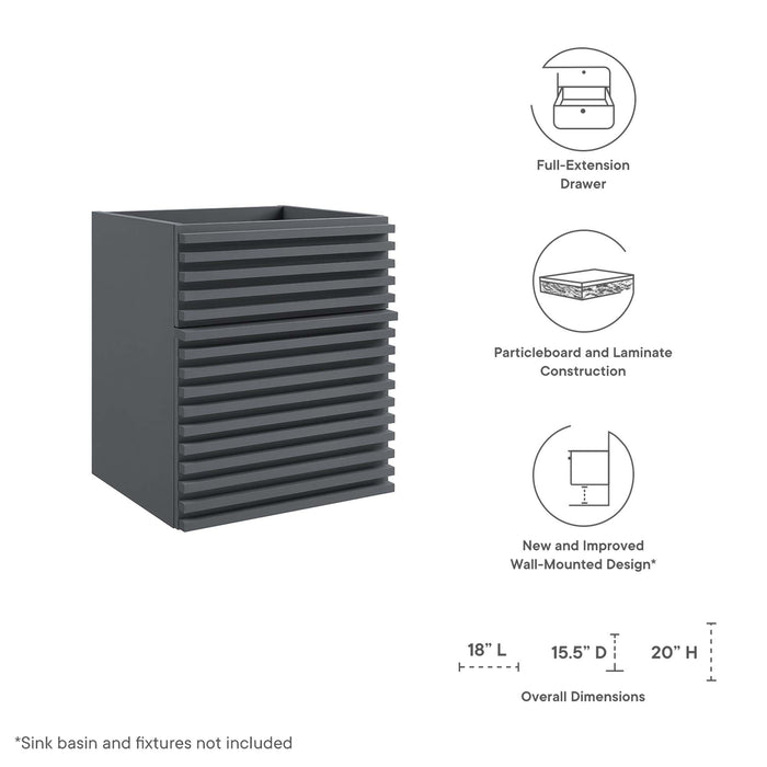 Render Wall-Mount Bathroom Cabinet Basin Not Included