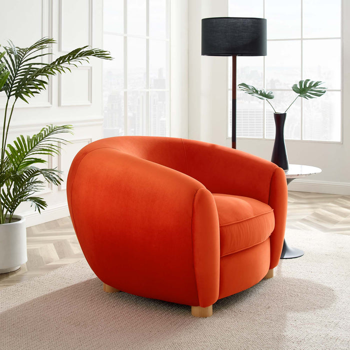 Abundant Performance Velvet Armchair