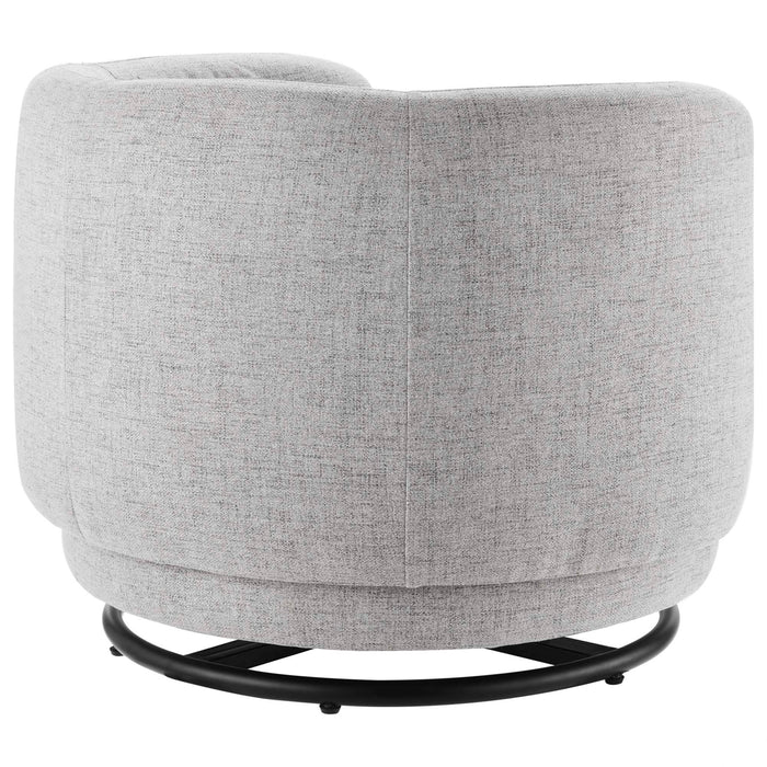 Relish Upholstered Fabric Swivel Chair