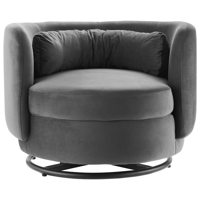 Relish Performance Velvet Swivel Chair