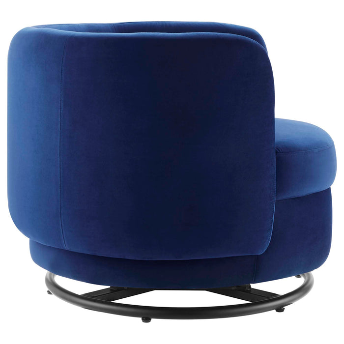 Relish Performance Velvet Swivel Chair