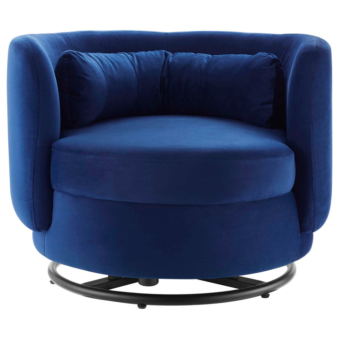 Relish Performance Velvet Swivel Chair