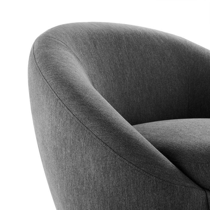 Buttercup Upholstered Fabric Swivel Chair