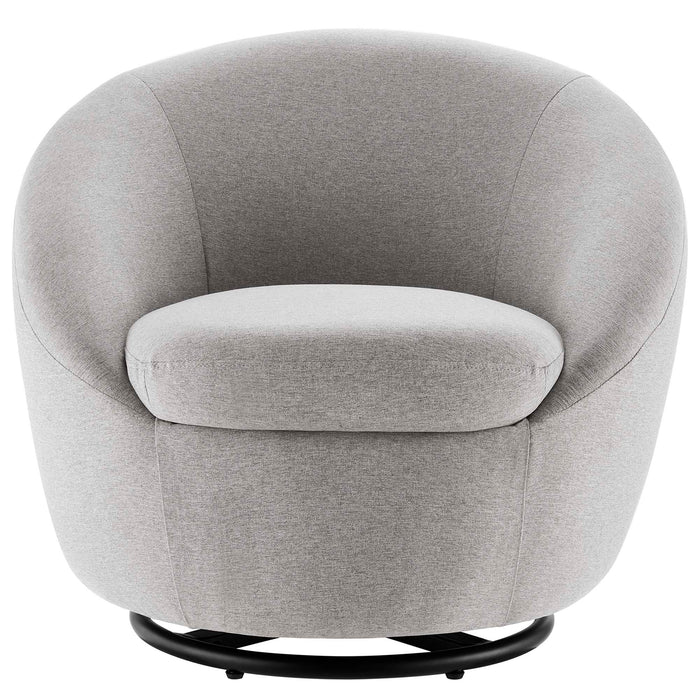 Buttercup Upholstered Fabric Swivel Chair