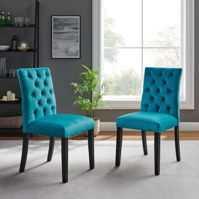 Duchess Performance Velvet Dining Chairs - Set of 2