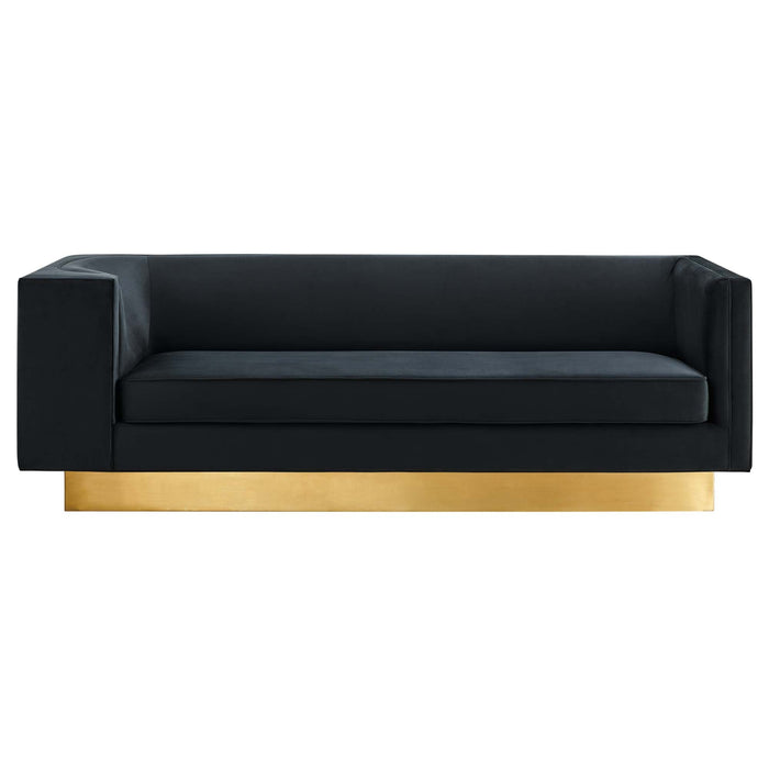 Eminence Upholstered Performance Velvet Sofa