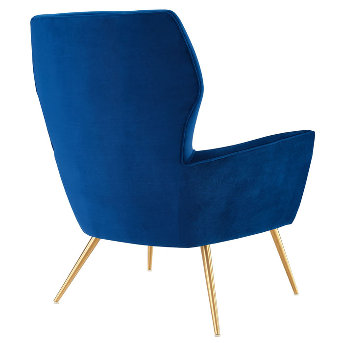 Renata Button Tufted Performance Velvet Armchair