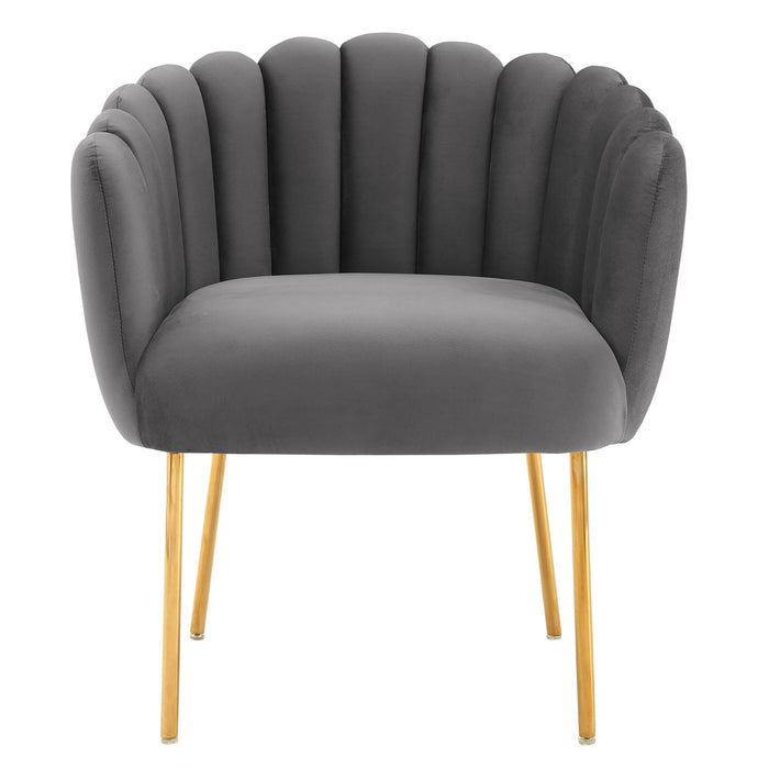 Sanna Channel Tufted Performance Velvet Armchair