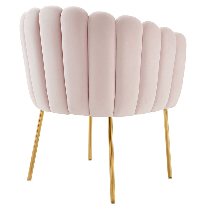 Sanna Channel Tufted Performance Velvet Armchair