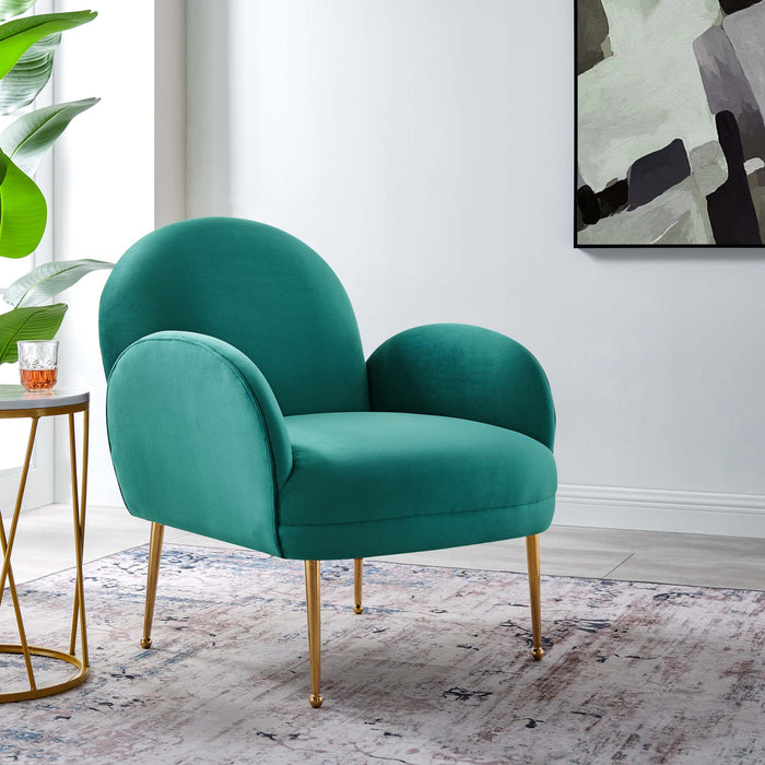 Transcend Performance Velvet Armchair