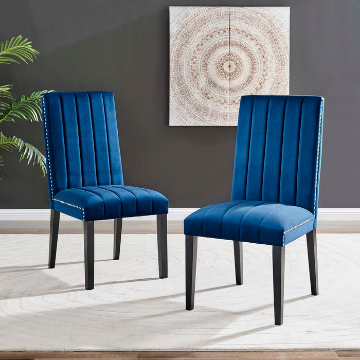 Catalyst Performance Velvet Dining Side Chairs - Set of 2