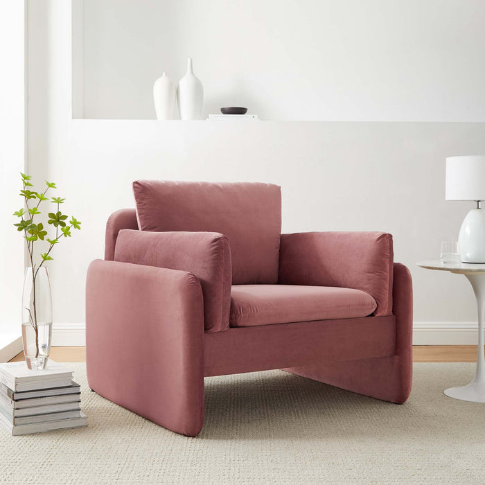 Indicate Performance Velvet Armchair