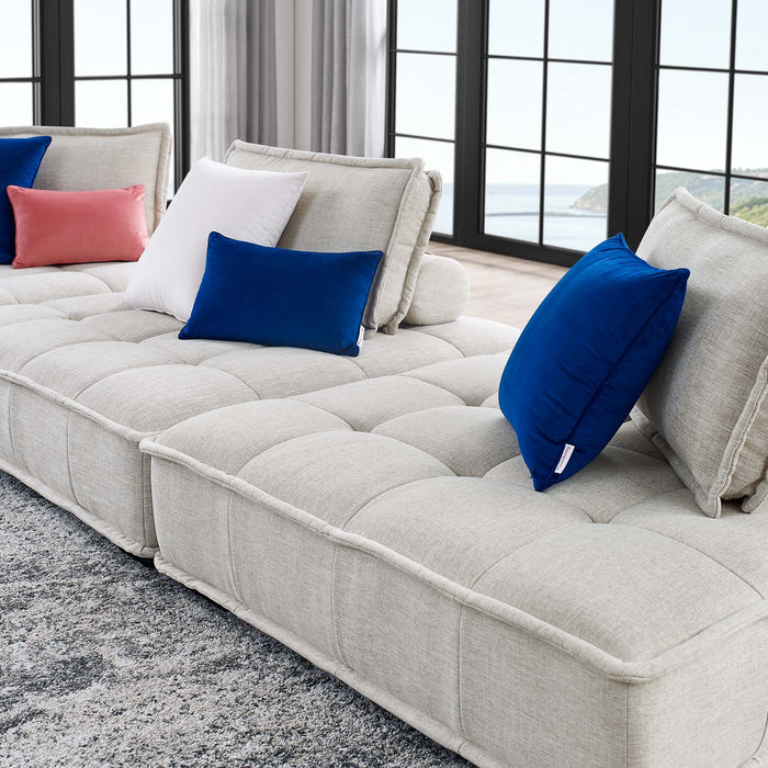 Saunter 3-Piece Tufted Fabric Fabric Sofa