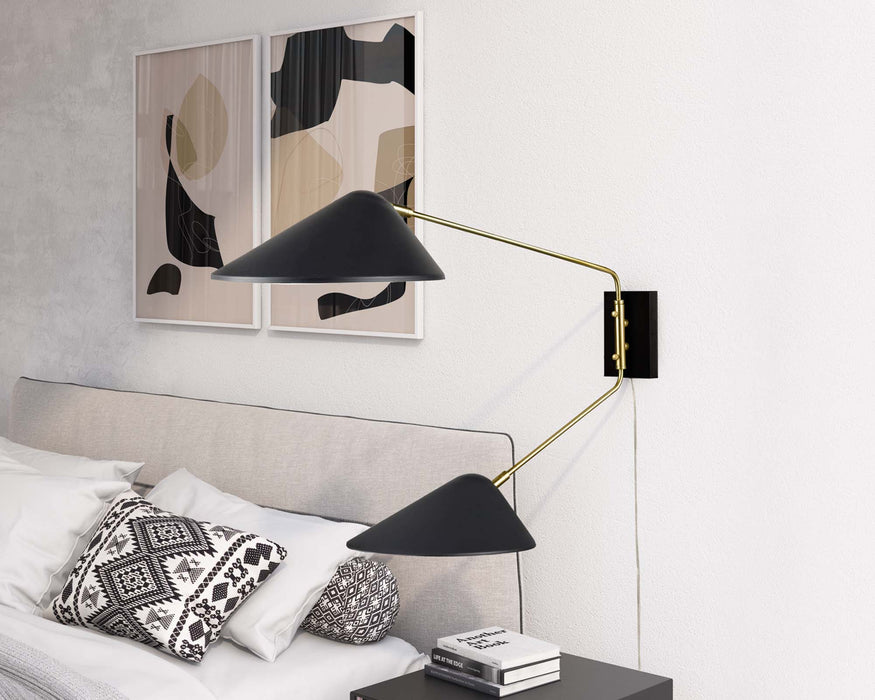 Journey 2-Light Swing Arm Wall Sconce