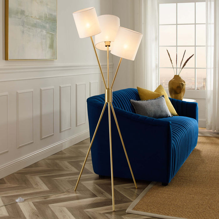 Alexa 3-Light Floor Lamp