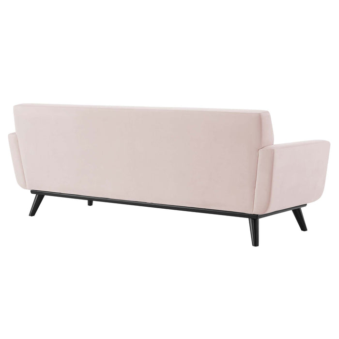 Engage Channel Tufted Performance Velvet Sofa