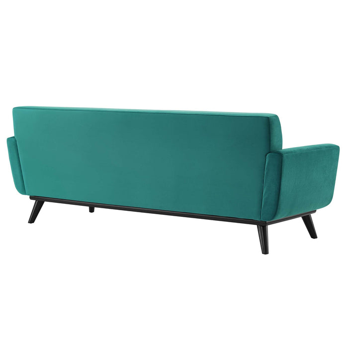 Engage Channel Tufted Performance Velvet Sofa